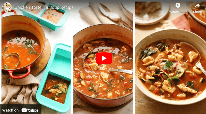 Soup collage for YouTube Thumbnail