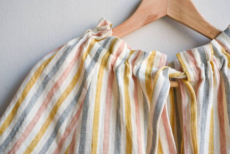 Suzy Stripe Wilder Gown detail shot