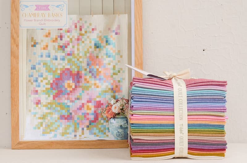 Flower Branch Quilt Photo and fat quarter bundle