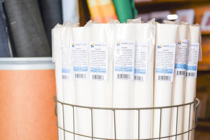 bin of swedish tracing paper