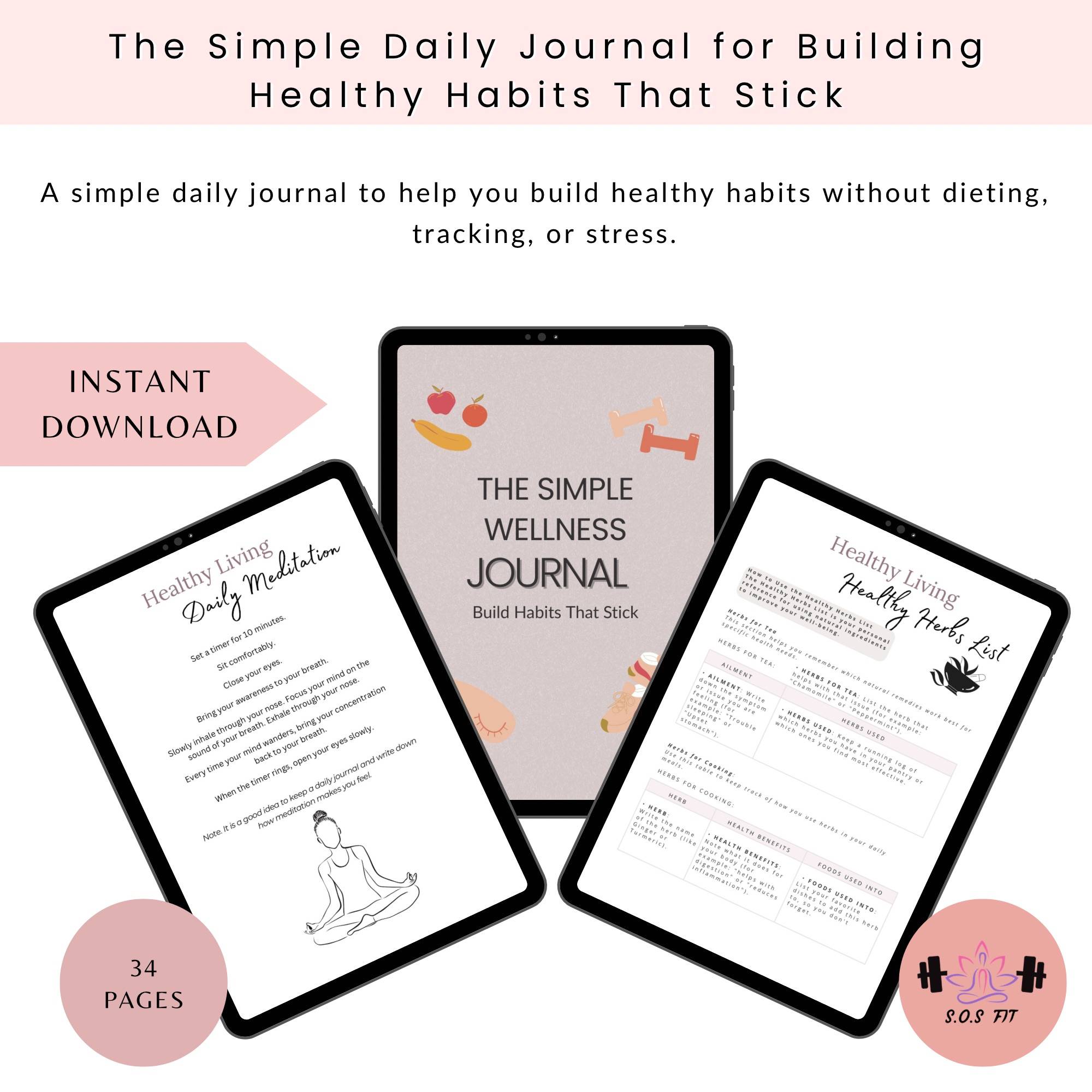The All-In-One: The Ultimate Healthy Living Digital Planner & Wellness Journal