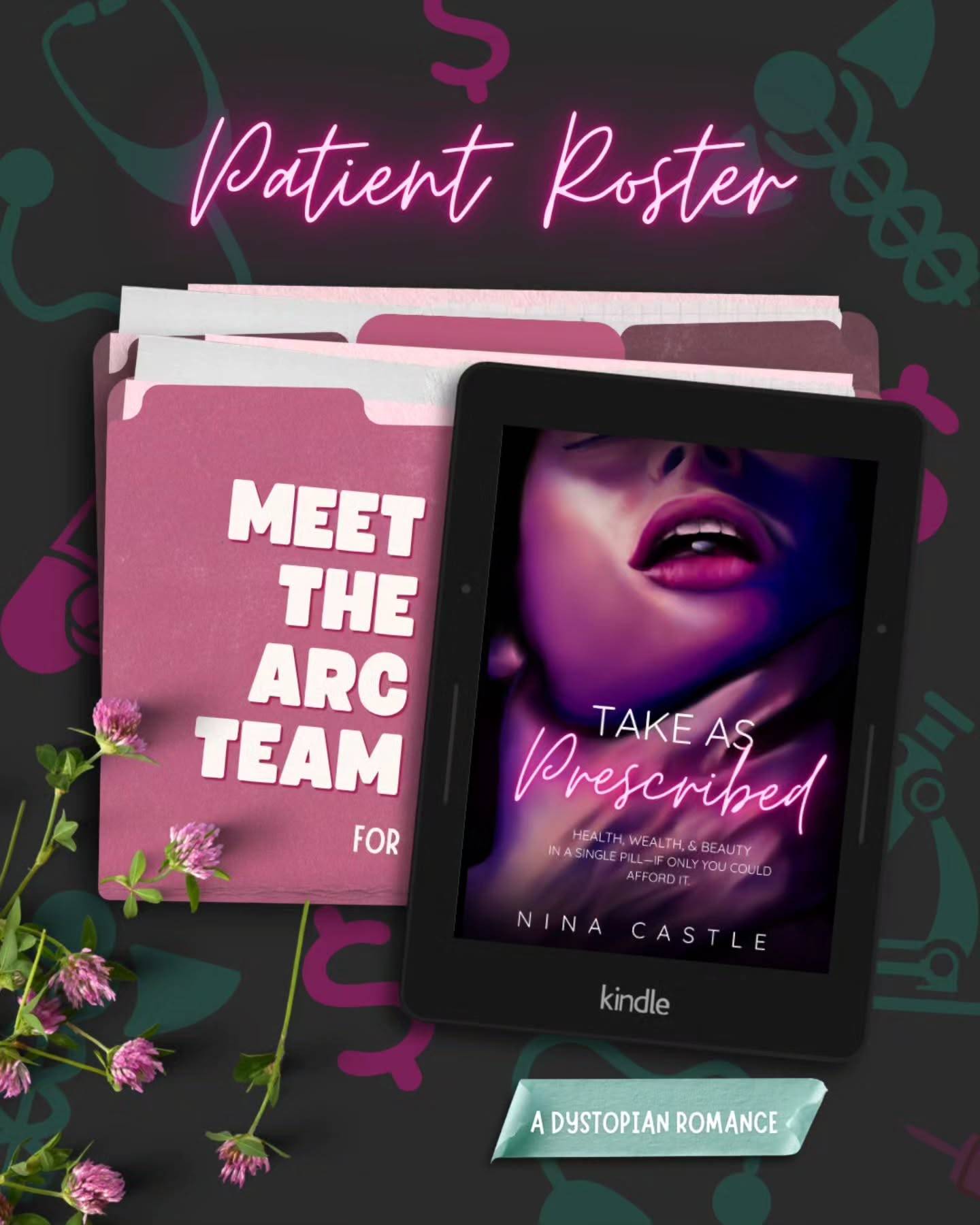 It's time for (big breath) ROLL CALLLLLL!!!!! 

Meet the latest patients...I mean, members...of the ARC team for Take as Prescribed! We have some of the most incredible and kind people, including Victora, Kazmira, Kelsea, Cassie, and Shayna. 💗 If you aren't following them, I highly recommend it!!!

And if you're looking for your next ARC with soft love in a harsh world, find the sign up form in my bio!

#TAP #TakeasPrescribed #dystopianromance #arcteam #arcreader