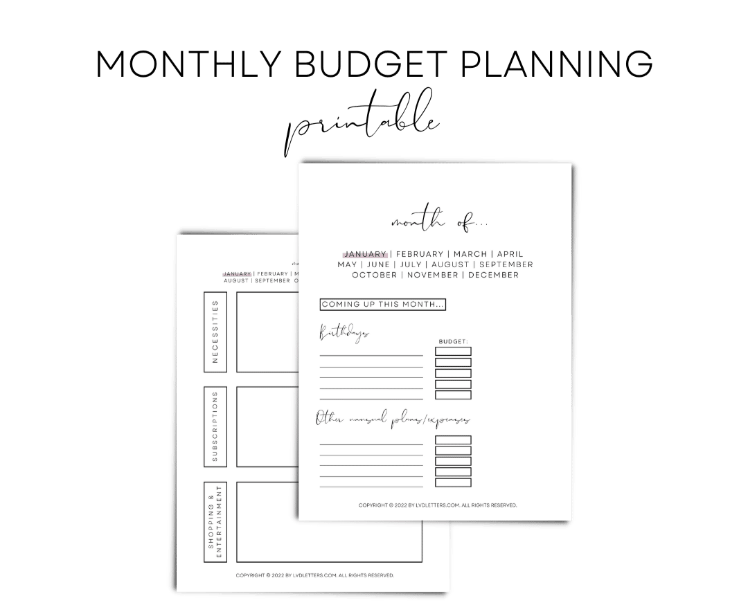 Budget planning