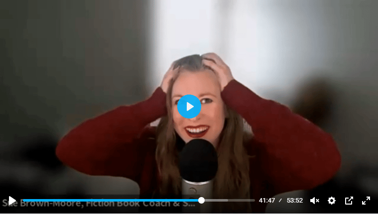 A screenshot from my interview, where I'm visibly frustrated as a reader
