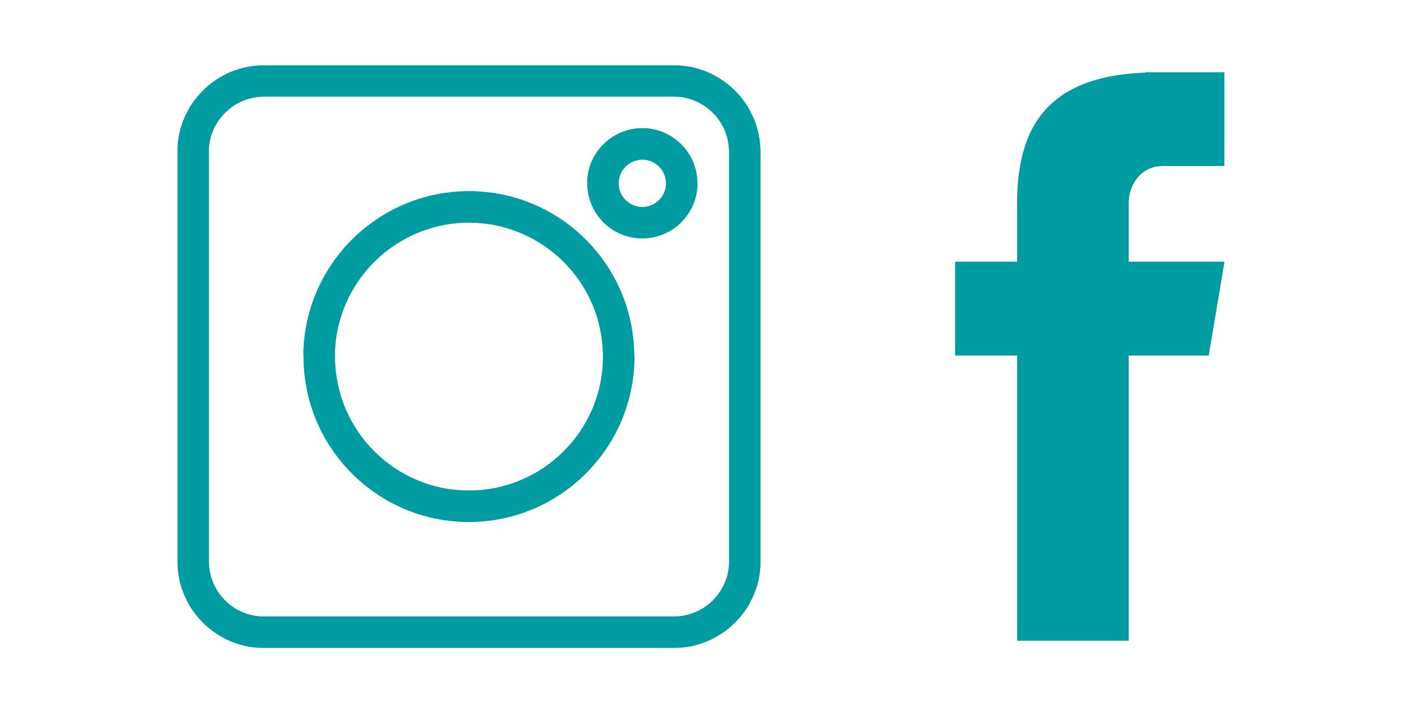 the logos for instagram and facebook