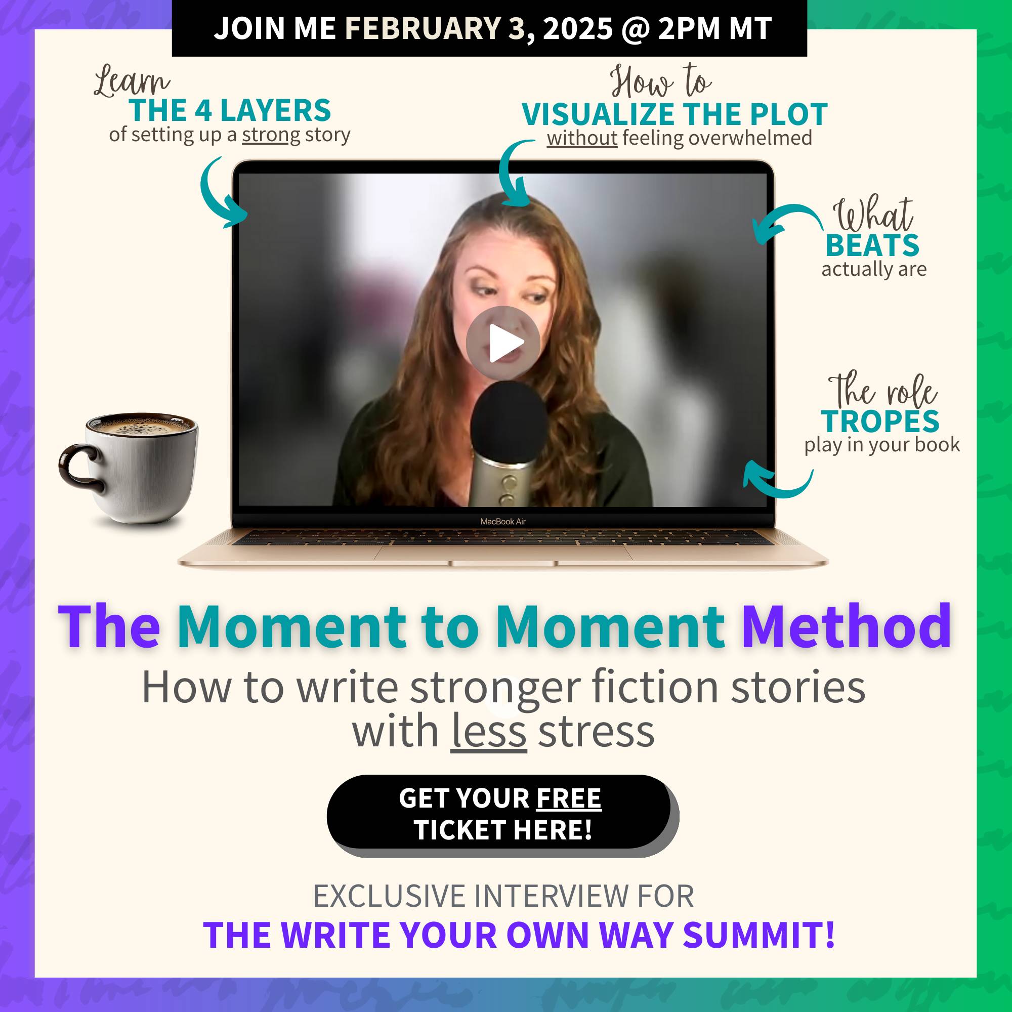 Invitation to the event where I talk about the method. All the details are inside!
