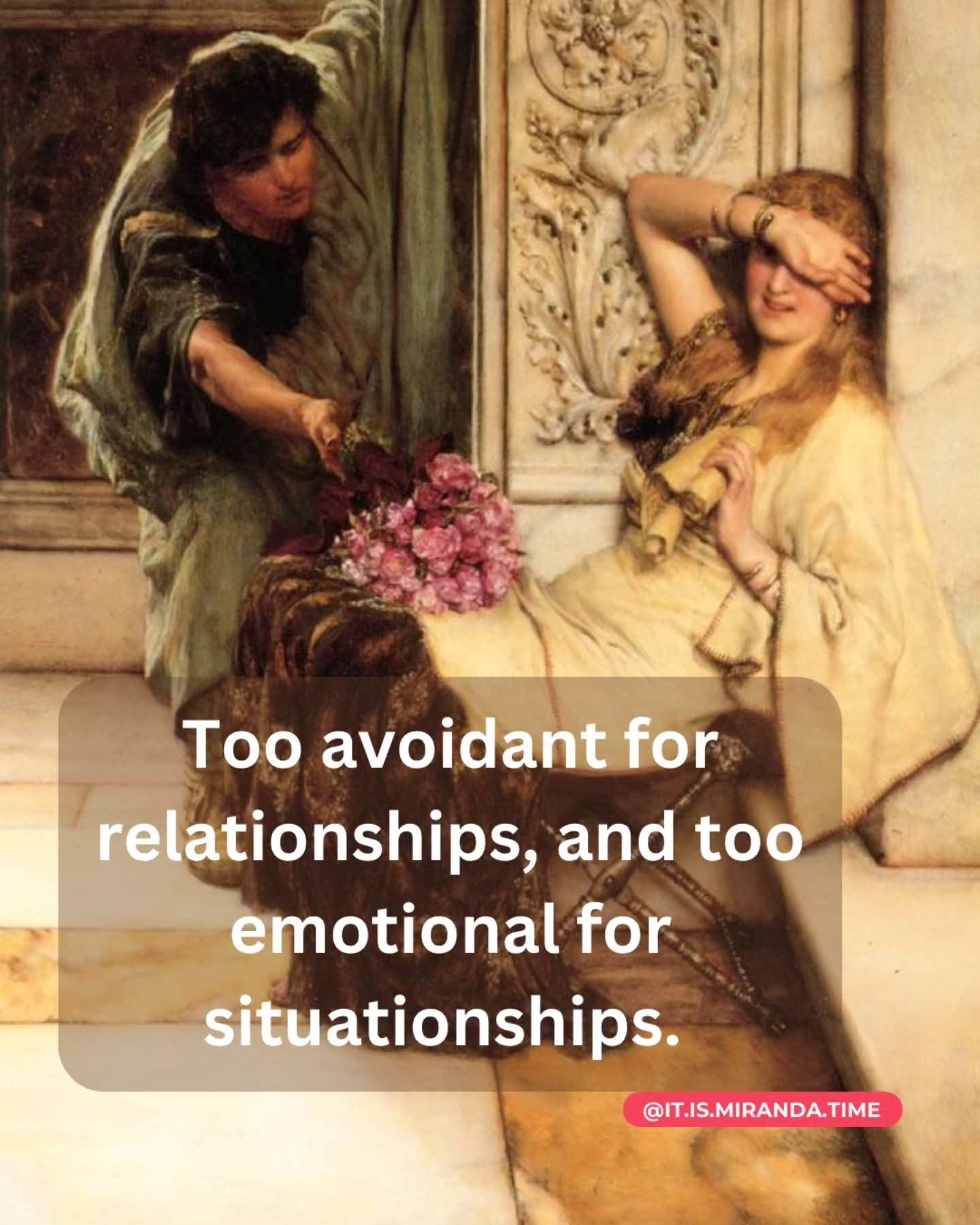 You crave depth but panic when it’s offered? You’re not broken, you’re in transition. That push-pull? It’s your heart and brain at war. 

🗝️ How to navigate the in-between:

🔐 Name your fear. "Is this really not the right person, or am I just scared of being known?" Avoidants mistake safety for boredom; anxious types confuse intensity for love (Attachment Theory, 2022). 

🔐 Try "dating lite." Set low-pressure intimacy benchmarks: 
- 1-3 months: No future-talk, just "Do I enjoy being with him?" 
- 3-6 months: Gauge comfort with vulnerability. 

🔐 Protect your peace. If situationships leave you raw, stop calling "potential" what’s really "breadcrumbs." If commitment terrifies you, ask: "Is this the wrong person, or am I just out of practice with trust?" 

For more tips on overcoming dating burnout and enjoying your dating journey, get your copy of 'There's Always the Breadsticks' 📚 Link in bio.

#HealingIsNotLinear #DateYourPatternsFirst #DatingTips #Dating #NATOdating #AlwaysBreadsticks #AlMenosHayVino