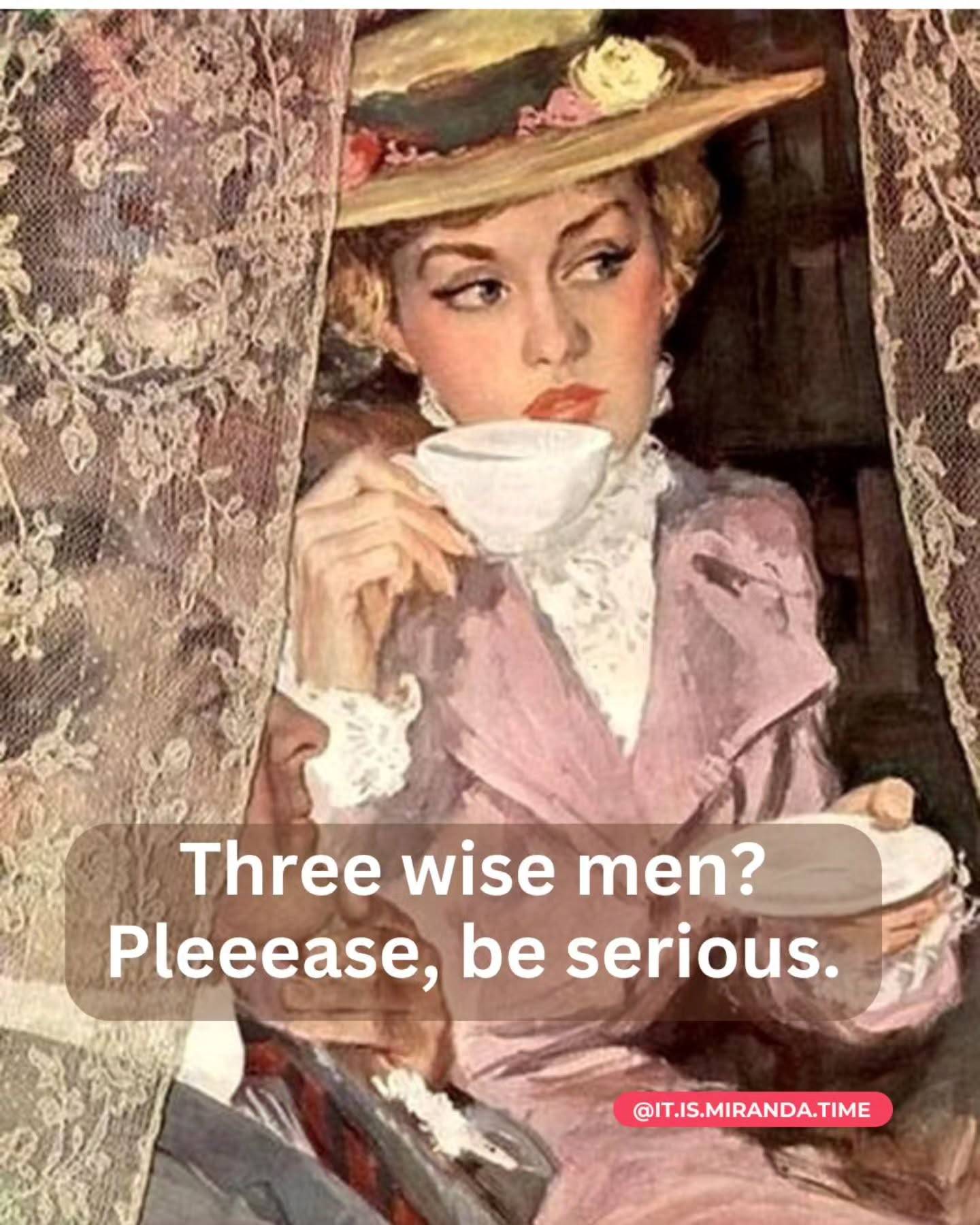 With love, to all wise men I've met. And the ones I'm yet to meet ❤️💋

¡Felices Reyes! 👑🎁

#ReyesMagos #Dating #ThreeWiseMen #AlwaysBreadsticks #AlMenosHayVino