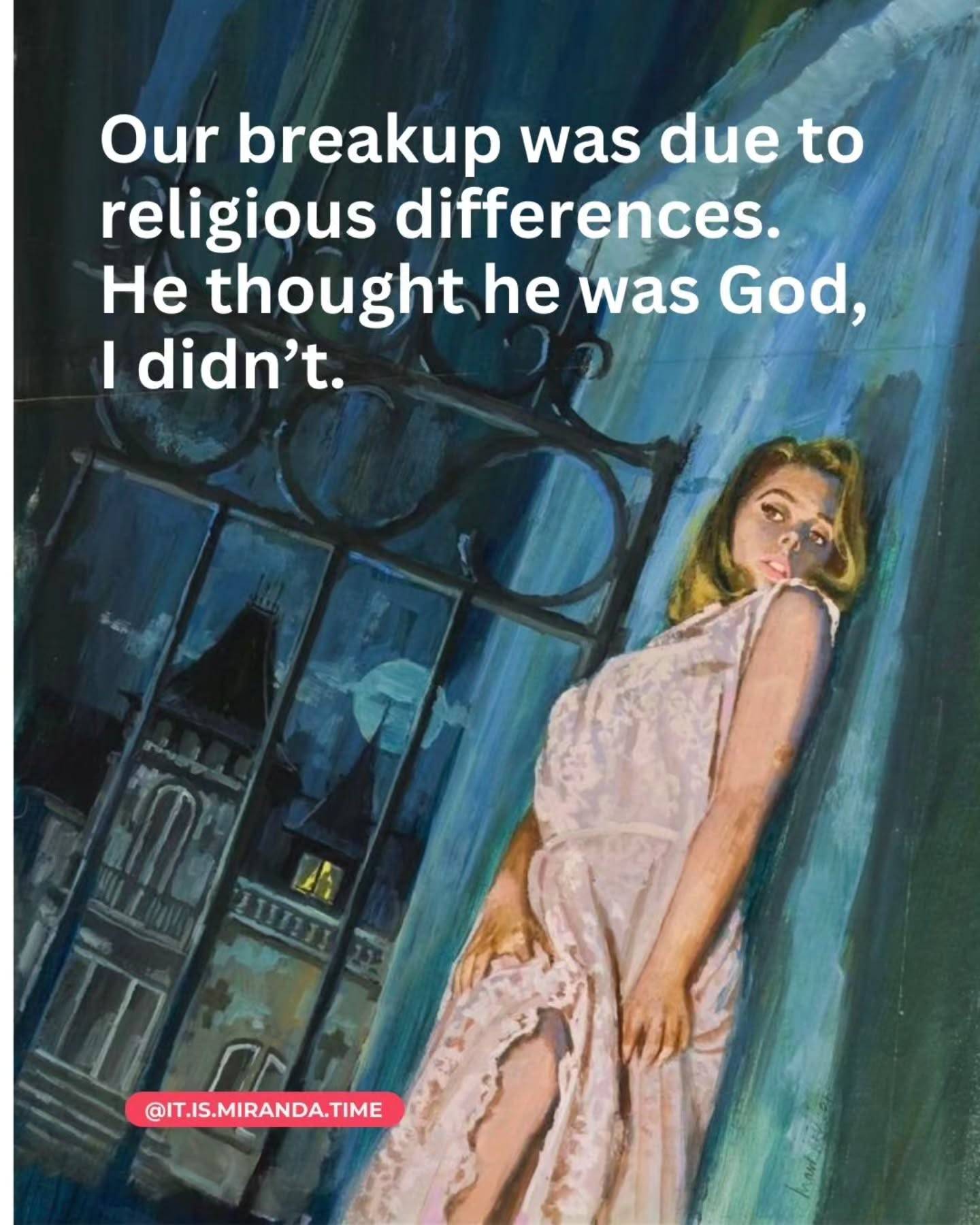 Here’s how to spot and escape a partner who's an egomaniac ⛓️‍💥

👌🏻 A healthy partner is a teammate, not a deity. He doesn't expect you to orbit him. He meets you in the middle. He values your perspective, respects your autonomy, and sees disagreement as a conversation, not heresy.

🙈 Signs you're dating an egomaniac: He's rarely (if ever) wrong. Your needs are often framed as irrational or demanding. He punishes dissent with withdrawal, anger, or blame. His narrative is the only one that matters.

🏃🏻‍♀️ Your only move is to leave the congregation. You cannot reason with a narcissist. You cannot have a partnership with someone who sees you as a supporting character in his epic. Breaking up over this isn't a loss; it's a reclaiming of your own sovereignty.

For tips on overcoming dating burnout and enjoying your dating journey, get your copy of 'There's Always the Breadsticks' 📚 Link in bio.

#Narcissist #RelationshipRedFlags #DatingTips #AlwaysBreadsticks #AlMenosHayVino