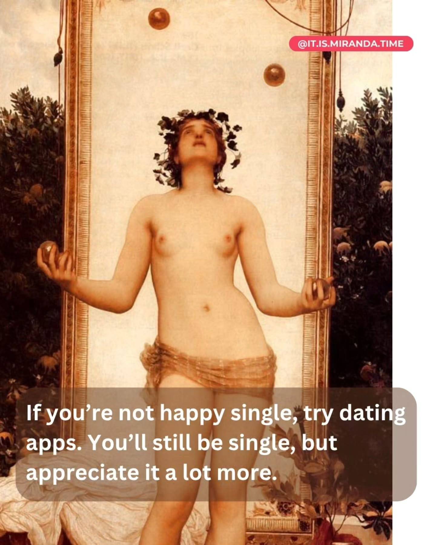 Dating apps aren’t the whole problem wth modern dating. We are. 

Here’s how we’ve weaponized them. 

1. We treat matches like collectibles 
- Swiping for validation, not connection. 
- Science says: The more options we have, the less satisfied we are. Hello, paradox of choice. 

2. We confuse chemistry with compatibility 
- A witty opener ≠ relationship material. 
- Fact: 70% of couples who meet online break up within a year, Stanford Study. 

3. We use apps to avoid real vulnerability 
- Endless texting = Safety net against rejection. 
- Truth: Real connection happens offline. 

How to fix it: 
💘 Swipe less, meet more. 
💘 Judge profiles like resumes, would you hire him as a partner? 
💘 Use when in a positive state of mind. Apps amplify your energy, negative or positive.
💘 Put in the energy you'd like to receive. 

For more tips on overcoming dating burnout and enjoying your dating journey, get your copy of 'There's Always the Breadsticks' 📚 Link in bio.

#DatingApps #Bumble #Hinge #Tinder #DatingTips #Dating #NATOdating #AlwaysBreadsticks #AlMenosHayVino