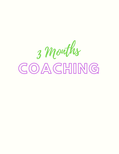 Three Months of Coaching with Amy