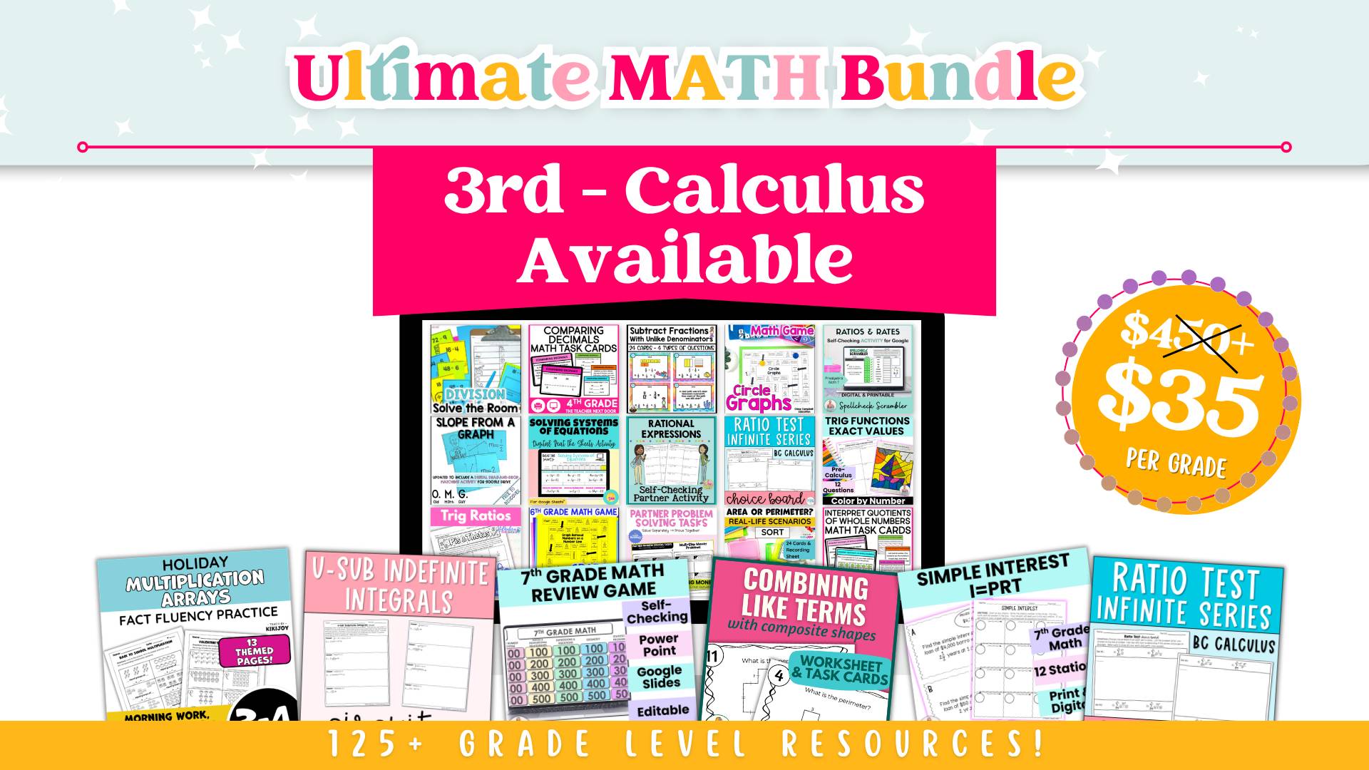 Ultimate Math Bundle Sale
