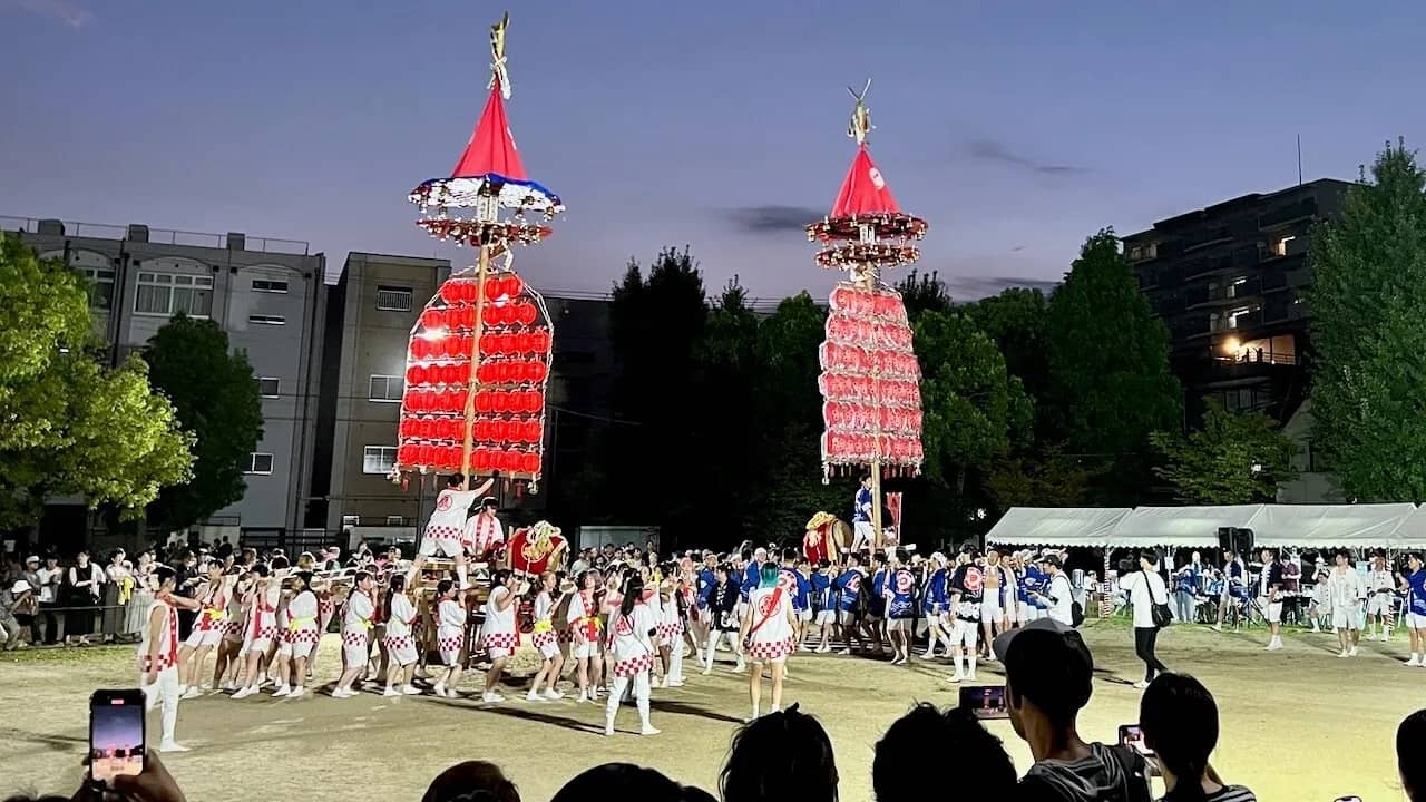 Summer festival in Osaka, Japan