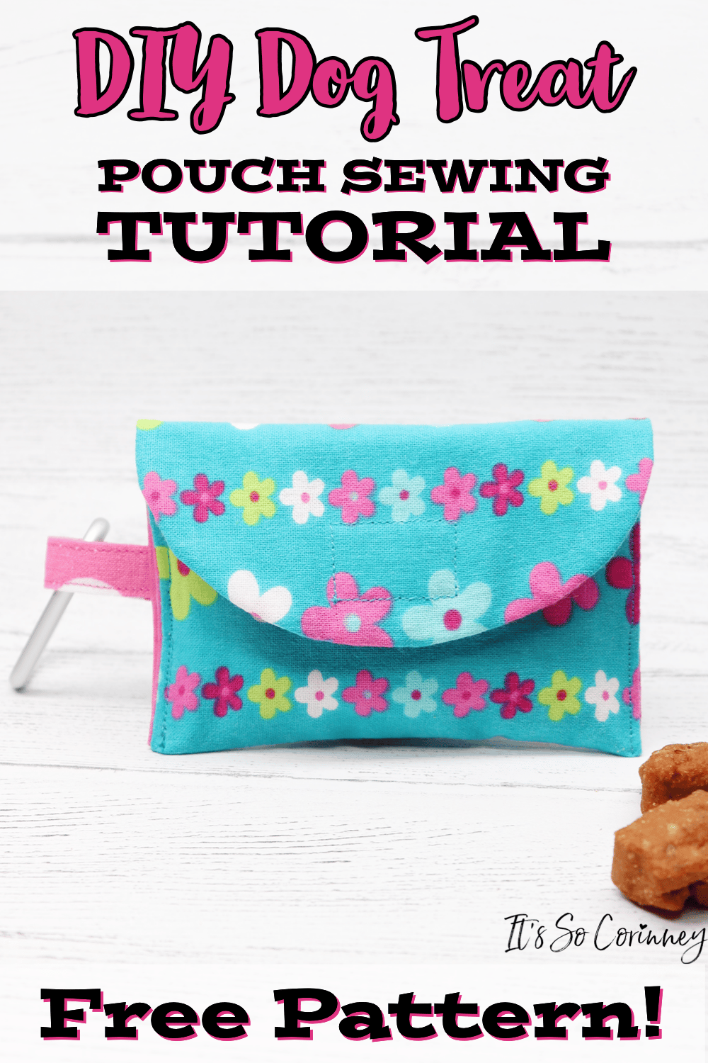 DIY Training Treat Bag Pouch + PRINTABLE SEWING PATTERN (STEP BY STEP  SEWING PROJECT) 