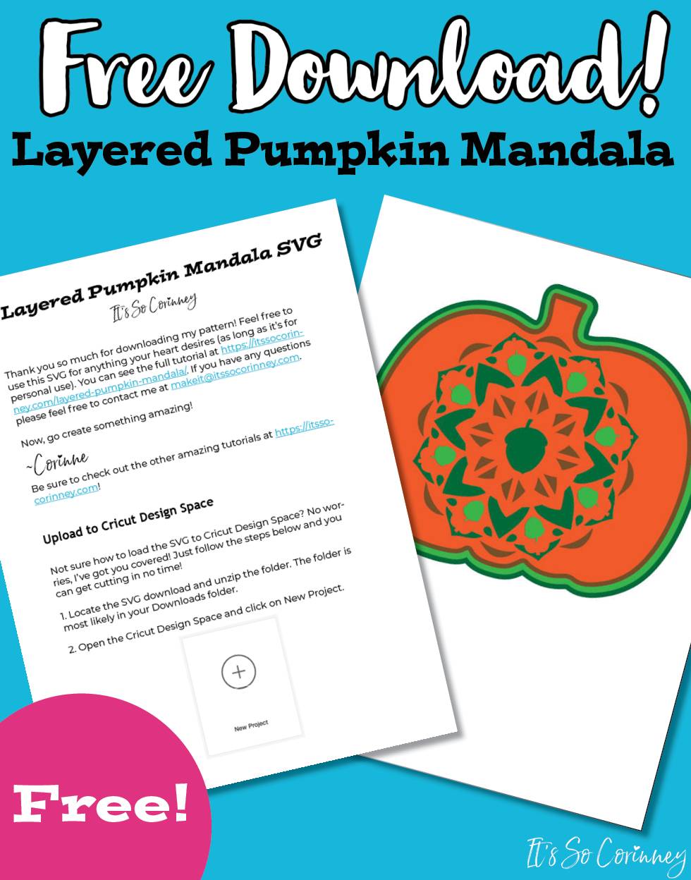 Layered Pumpkin Mandala Free Svg Cut File It S So Corinney