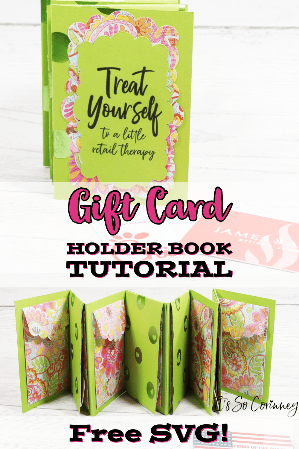 Gift Card Holder Book - It's So Corinney for Free Printable Gift Card Book Pdf