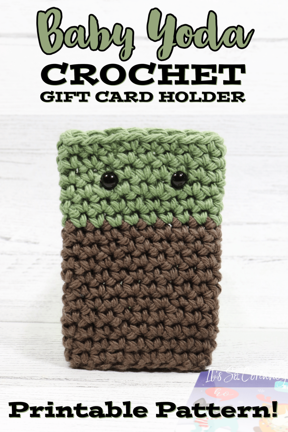 Baby Yoda Crochet Gift Card Holder PDF