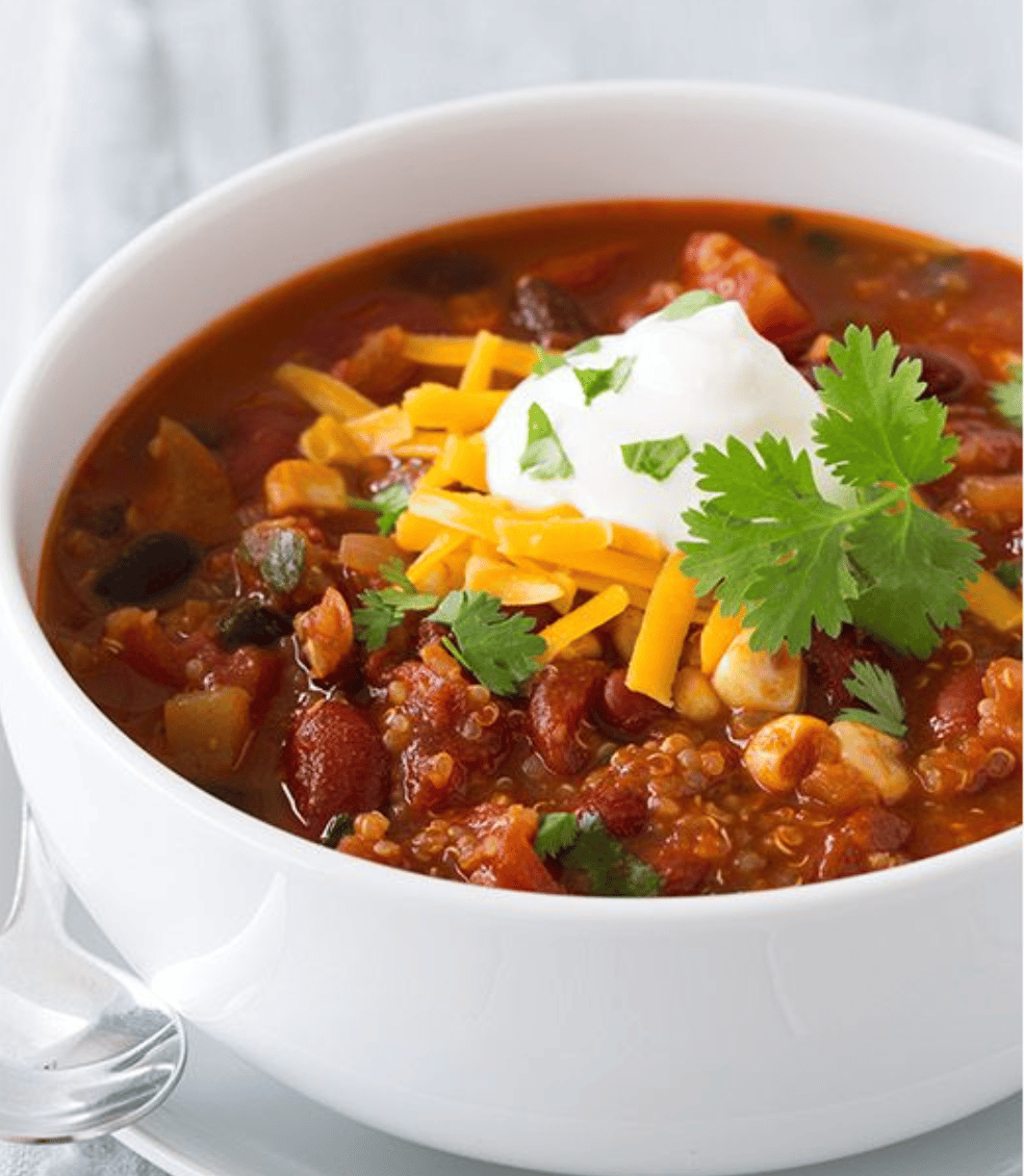 Chili in a bowl
