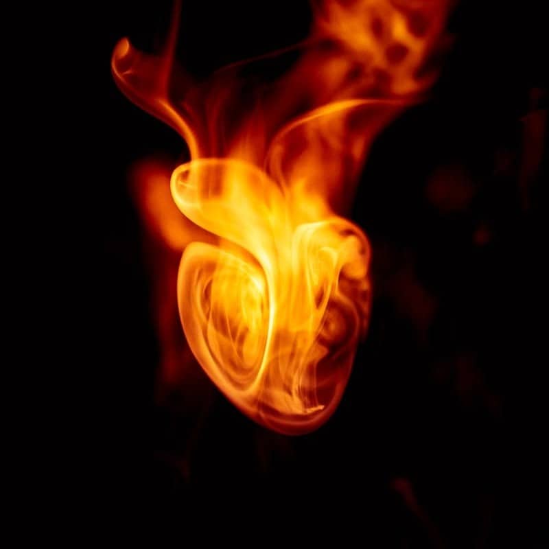 orange and yellow fire illustration