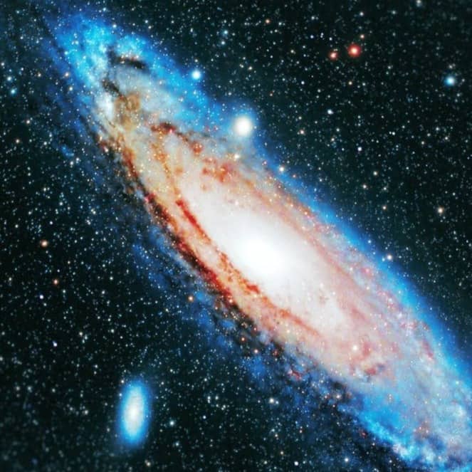 blue and white galaxy illustration