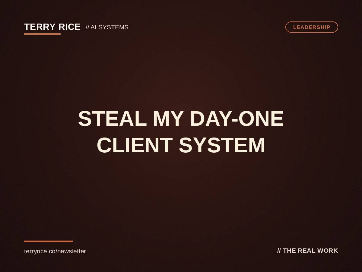 Steal my day-one client system