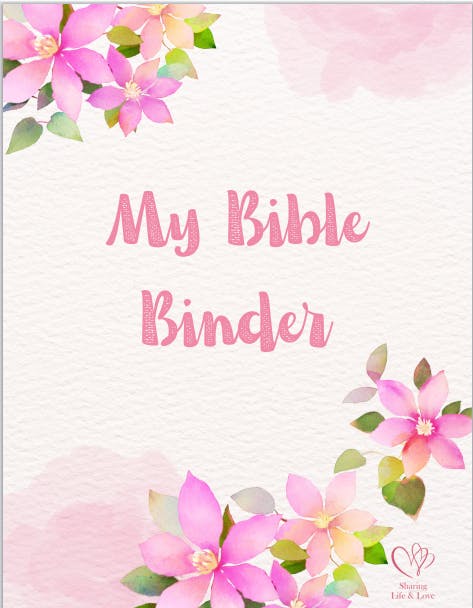 my bible binder cover