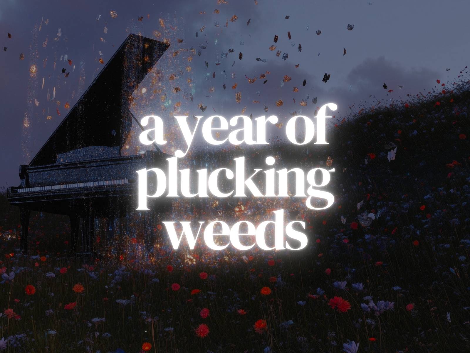 a year of plucking weeds