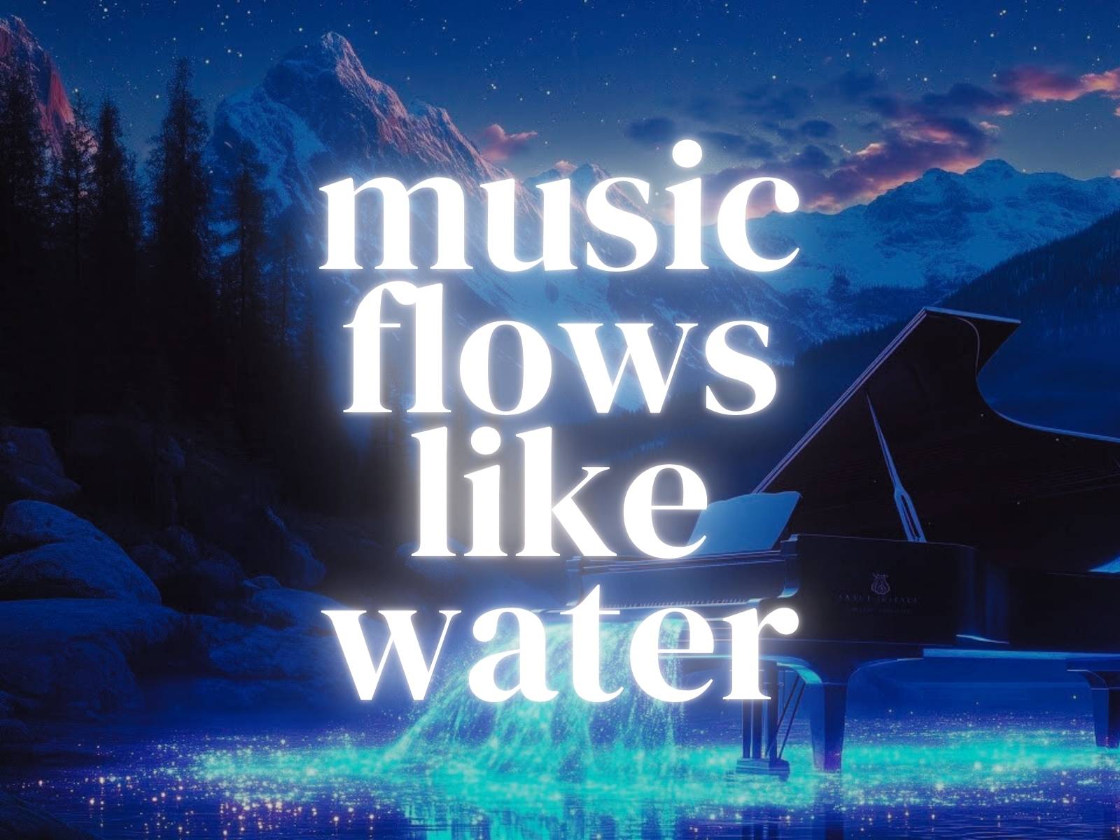 Music flows like water