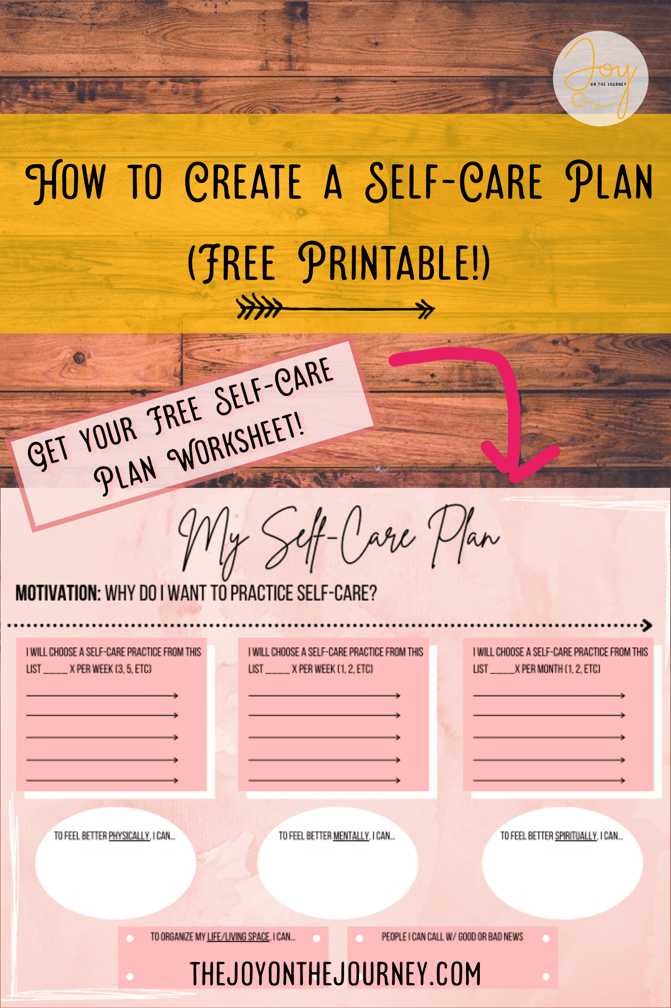 Free Printable Self-Care Plan