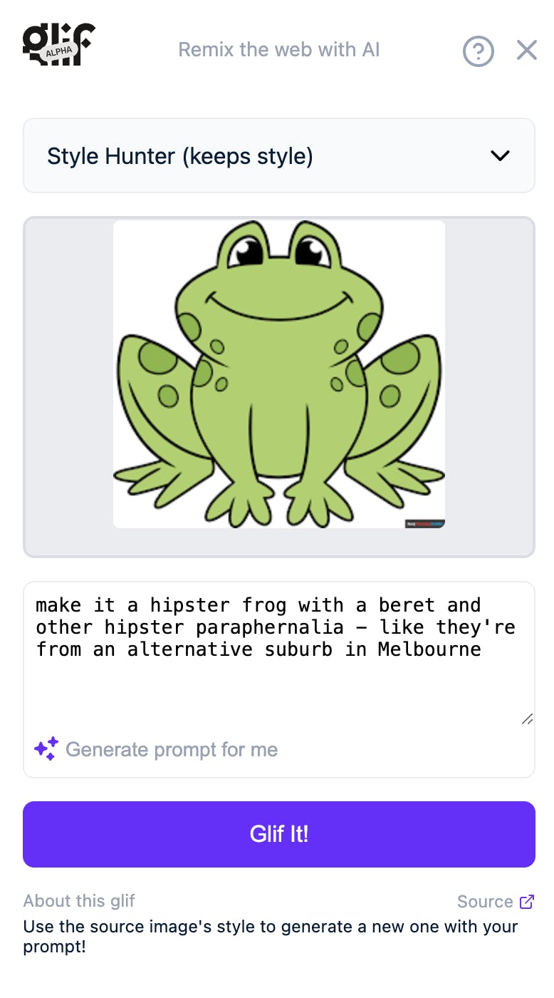 frog prompt
