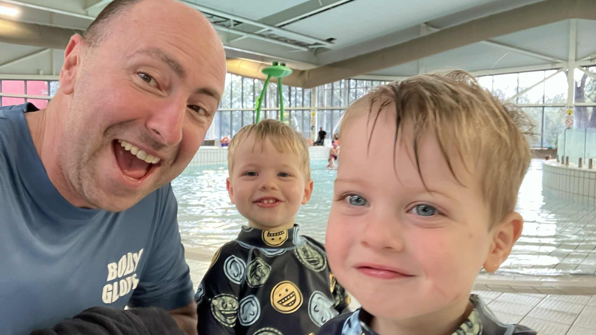 dad with the boys