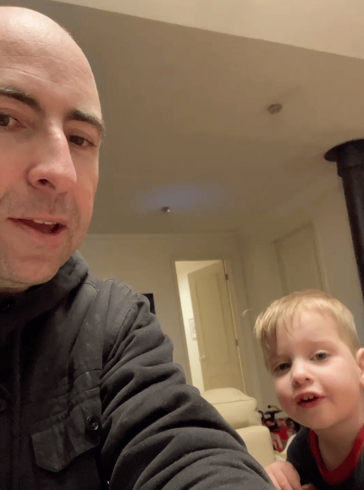 dad and boy