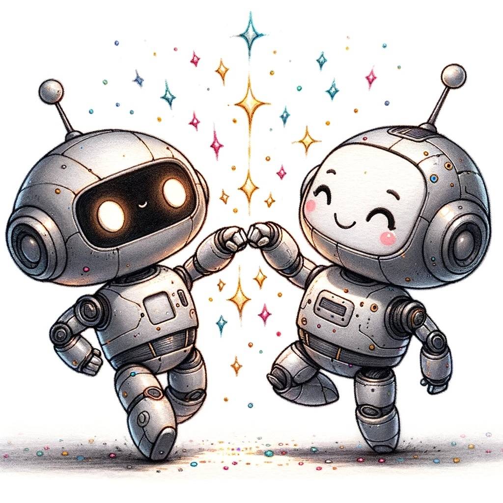 fist bumping robots