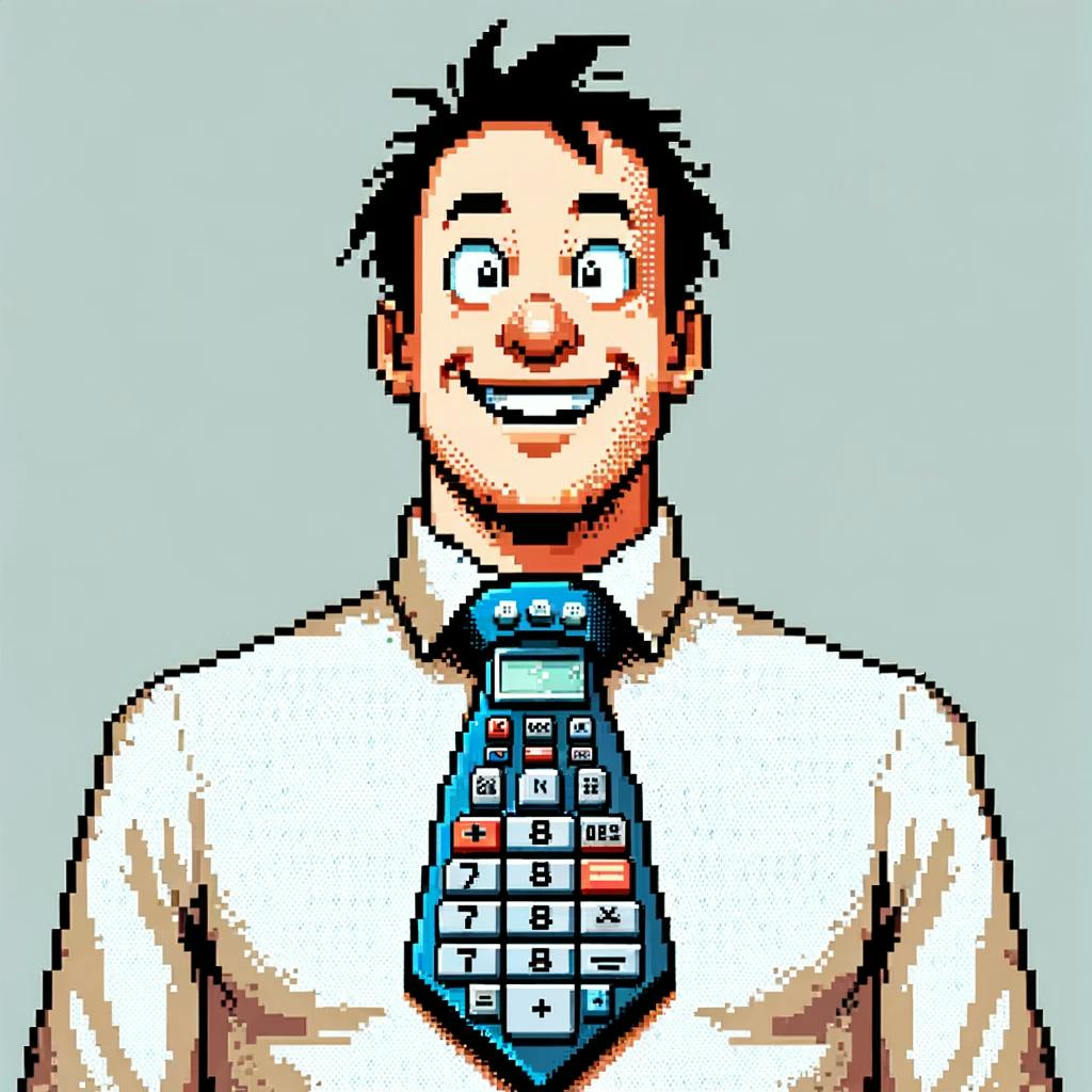 prompt - stylish calculator tie