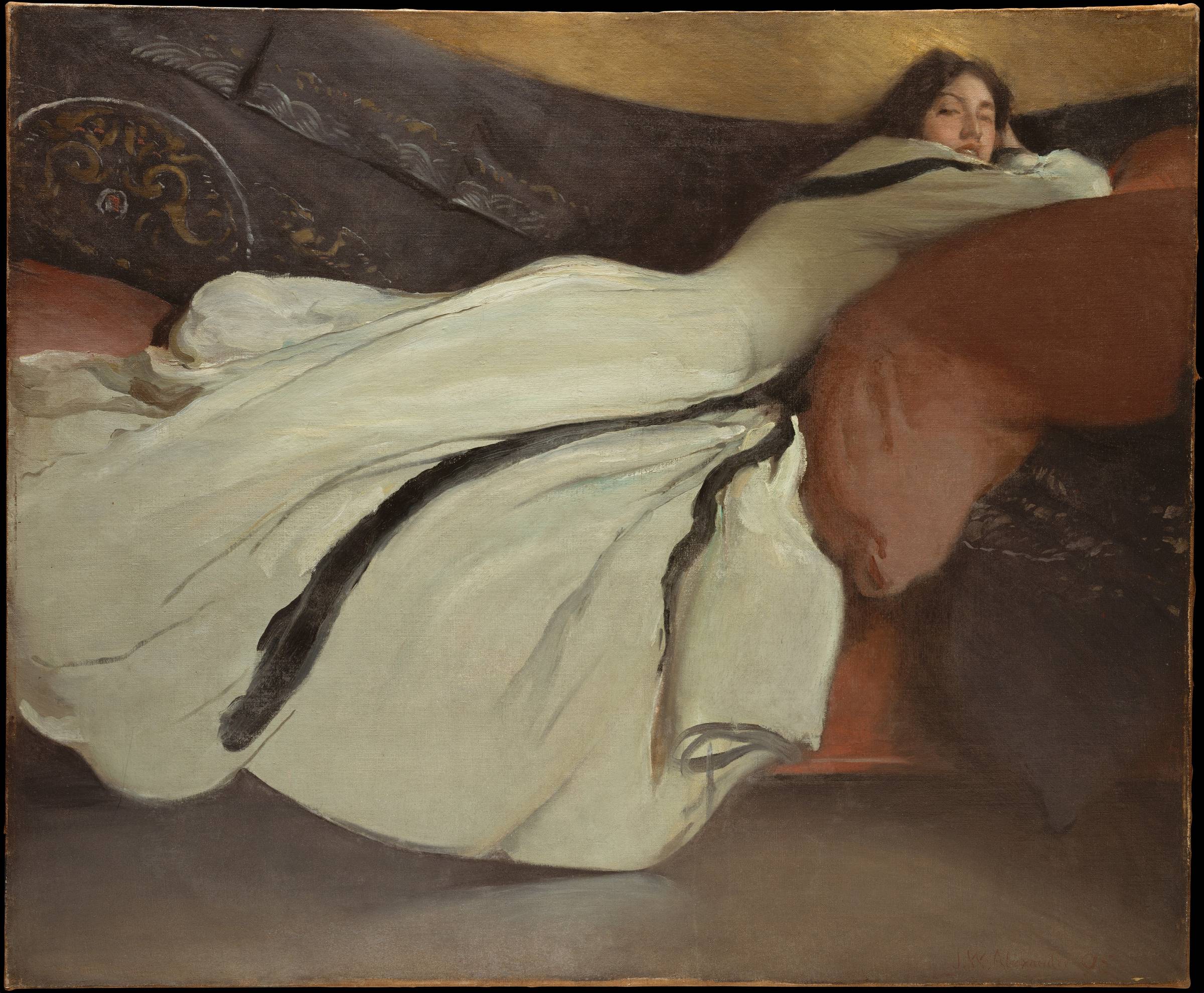 A painting titled Repose