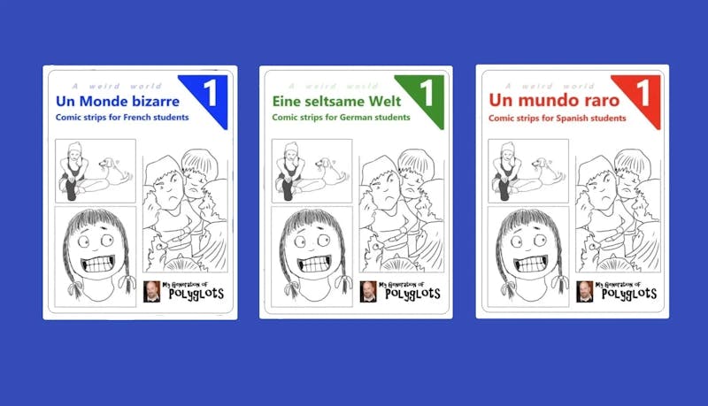 Link to purchase graphic novel comics for language learners