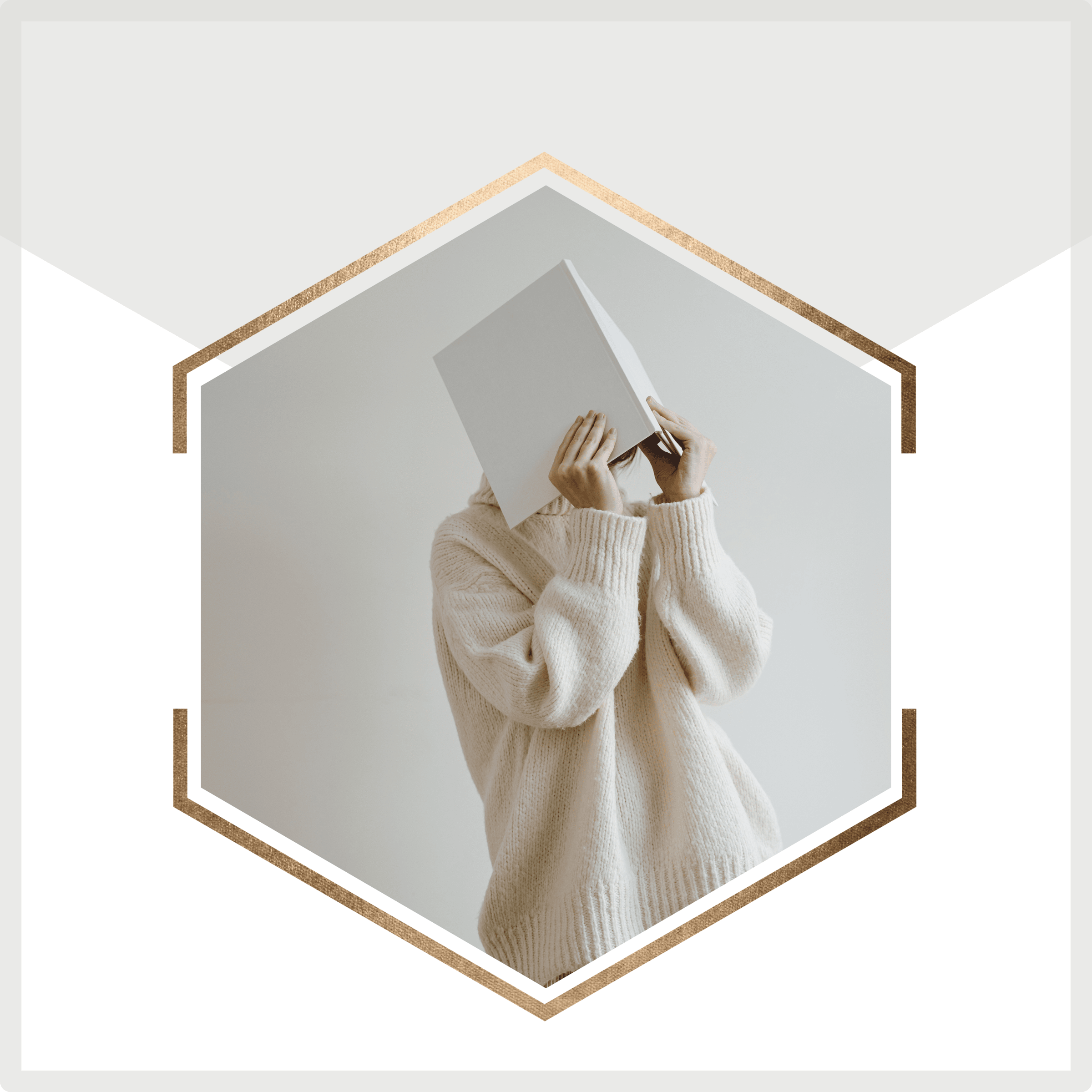 Woman hiding from decisions
