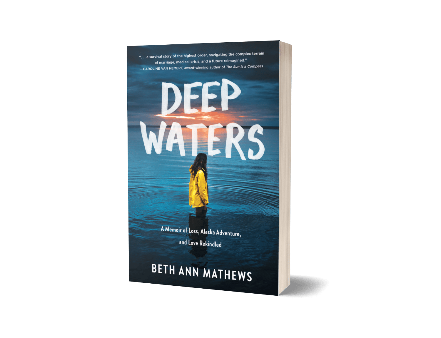 Book cover, Deep Waters