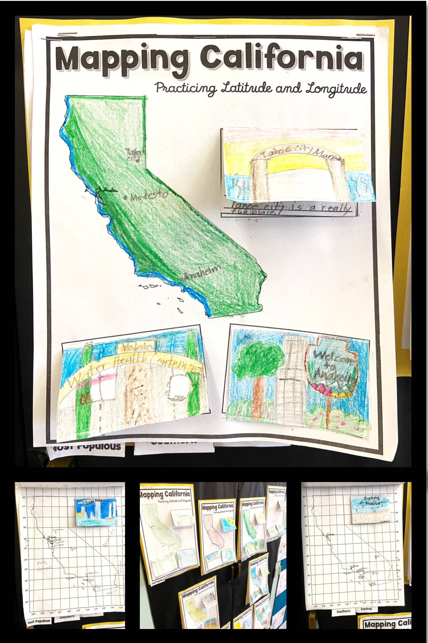 California studies with latitude and longitude