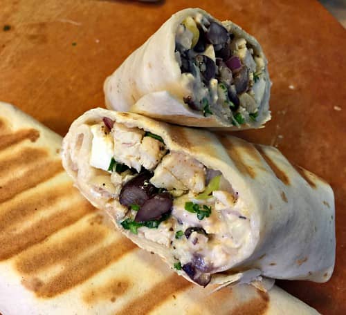 cheesy chicken ranch wraps