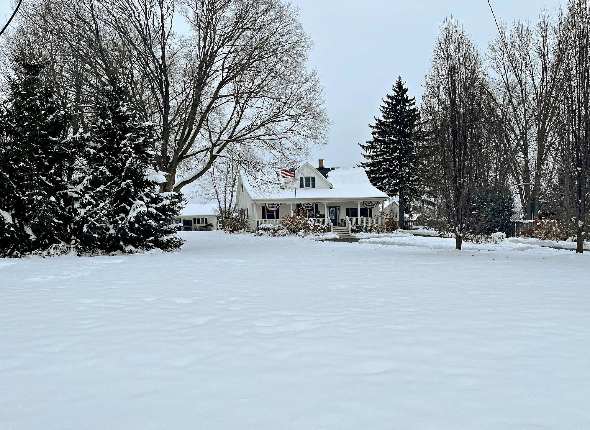 winter farmhouse
