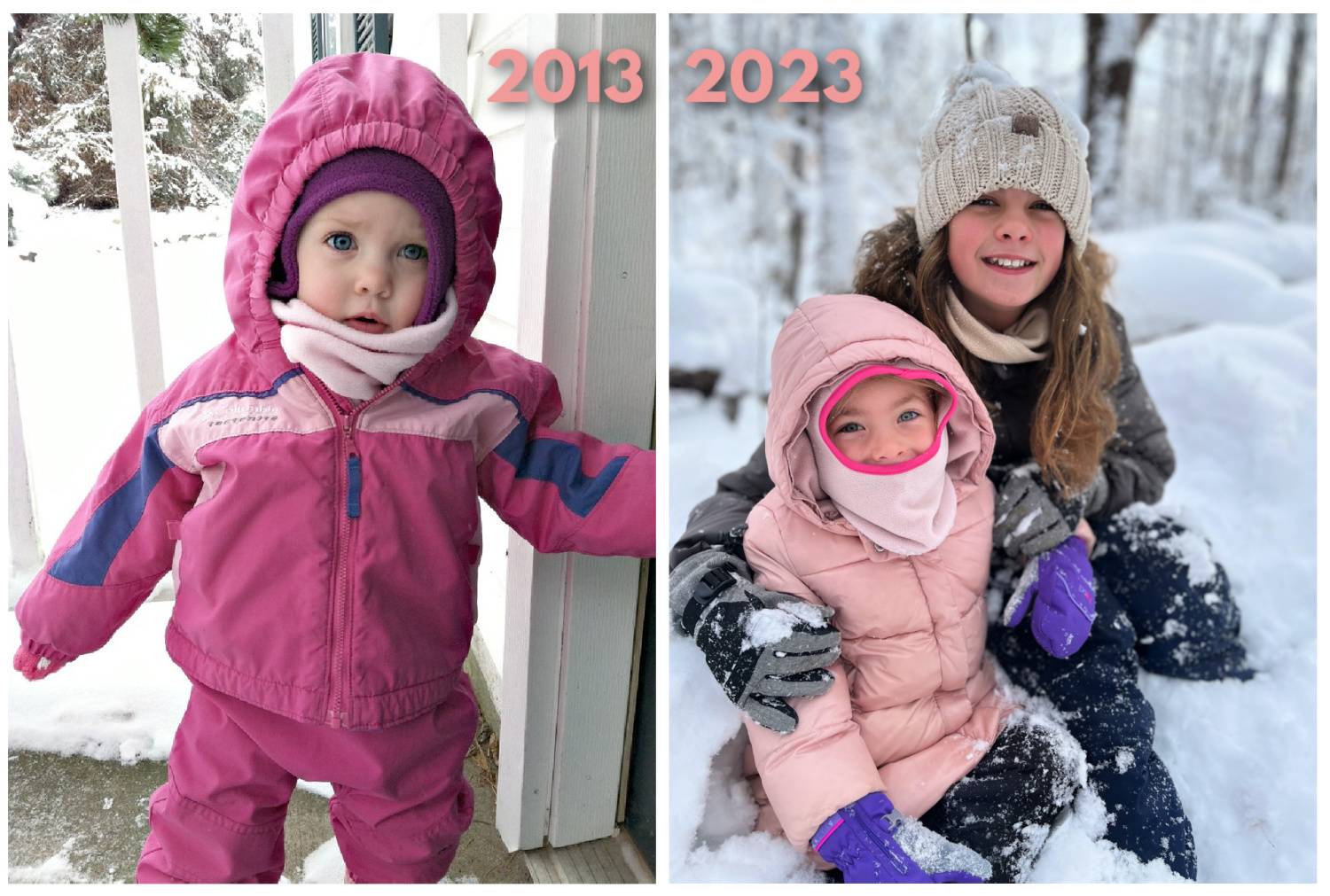 girls in the snow