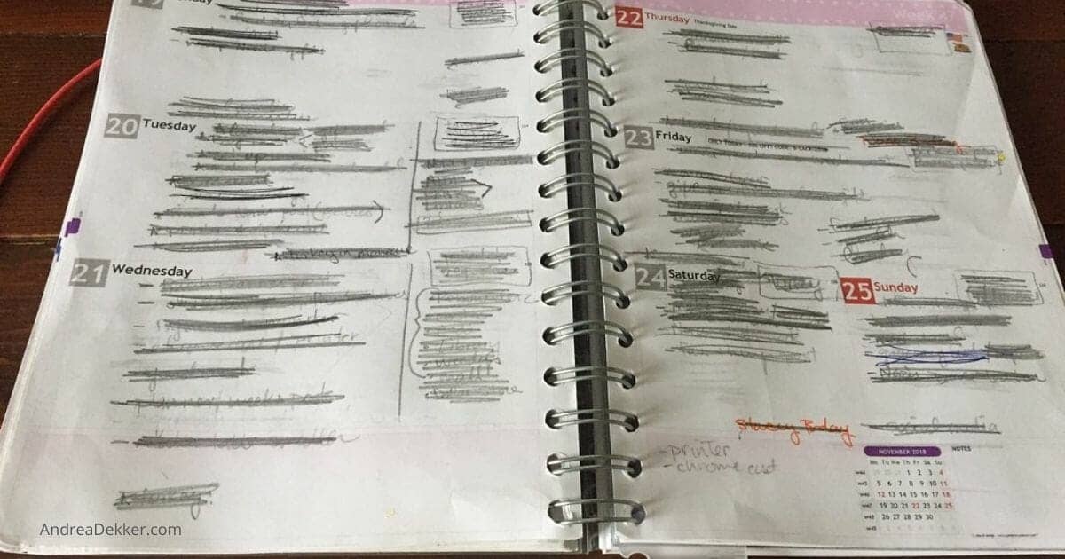 busy planner
