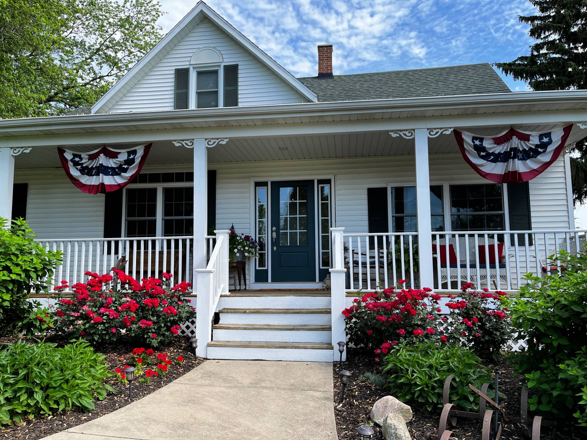 patriotic porch