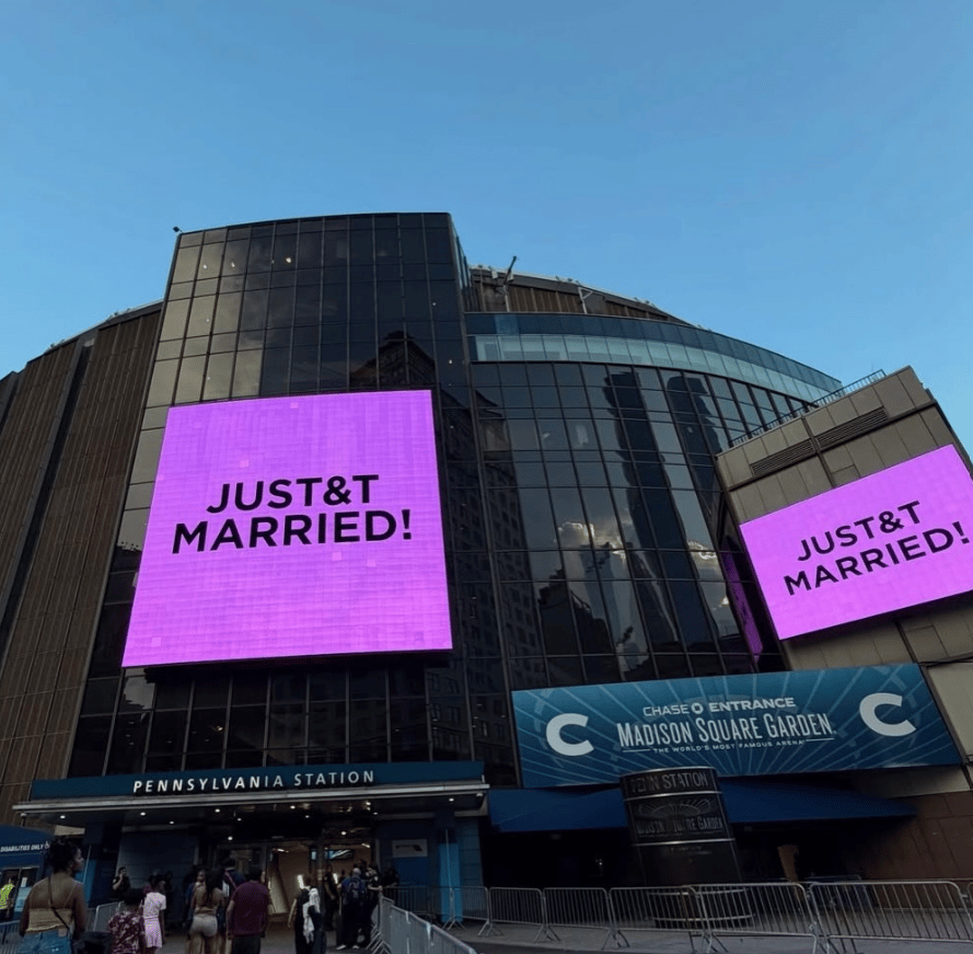 madison square garden, just married