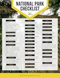 national park checklist shirt