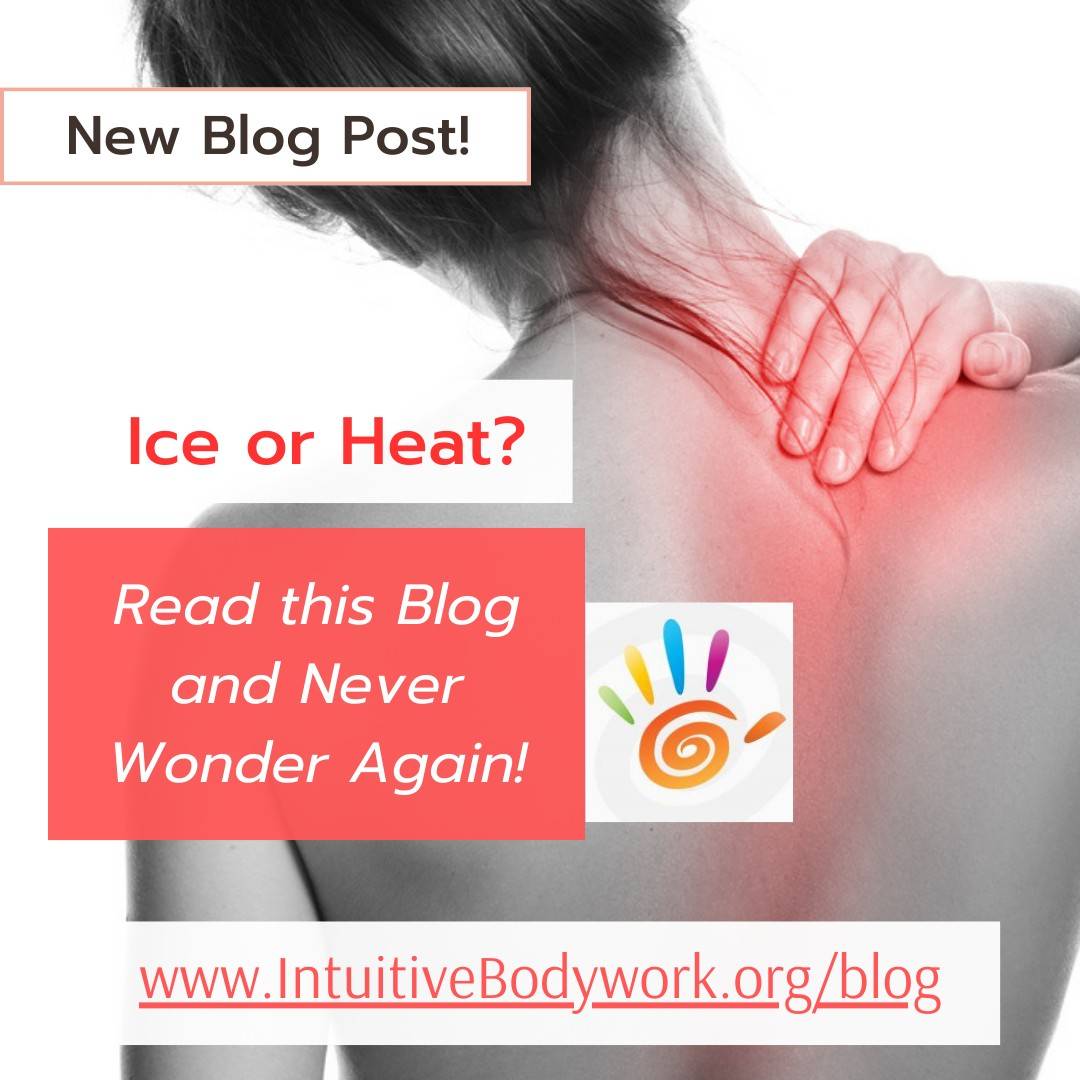 New Blog Post! "Navigating Pain Relief: Ice or Heat for Soft Tissue Inflammation?" The age-old question gets answered! Read it now and never wonder again at https://www.intuitivebodywork.org/blog/ice-or-heat-for-soft-tissue-inflammation.