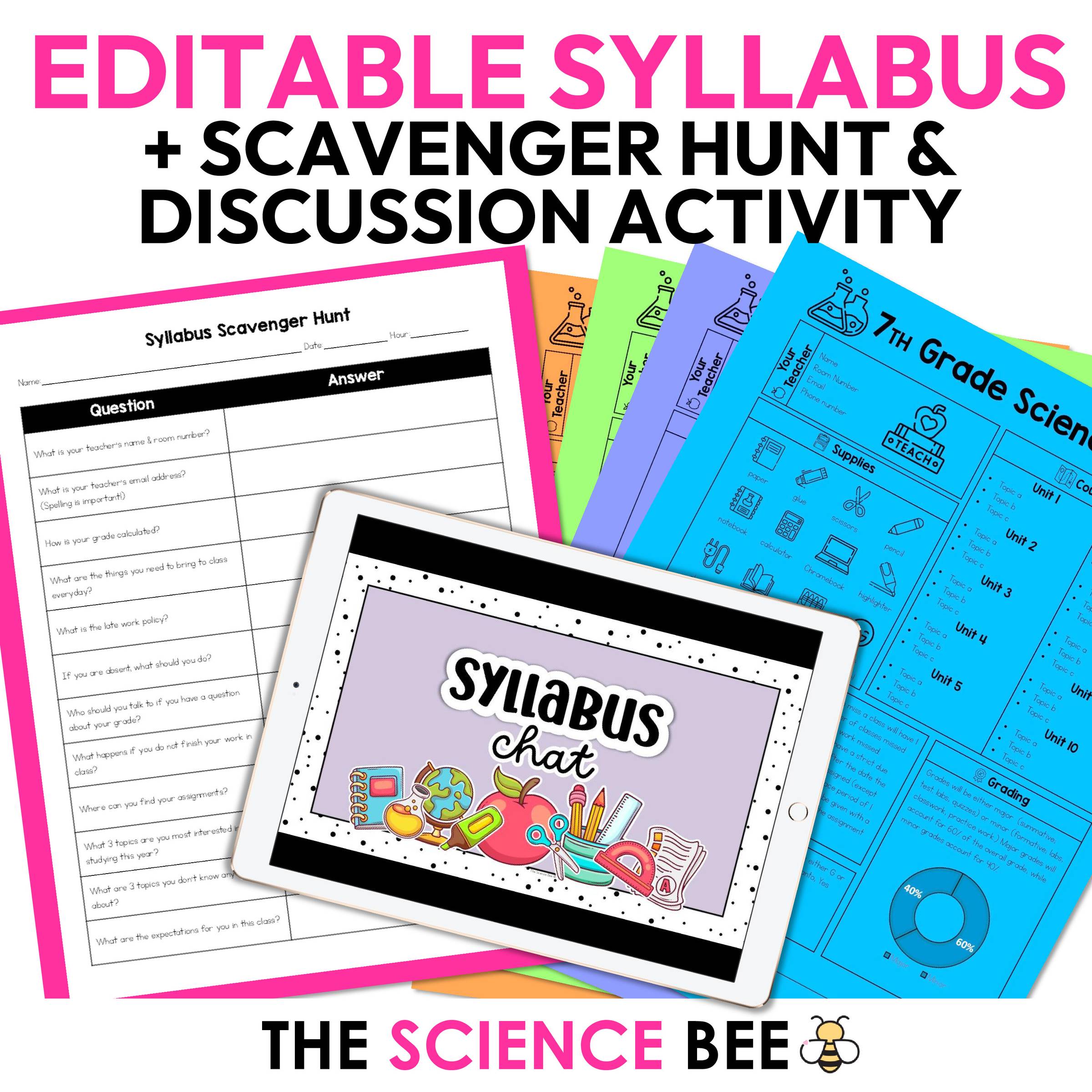 Syllabus Chat TPT cover image