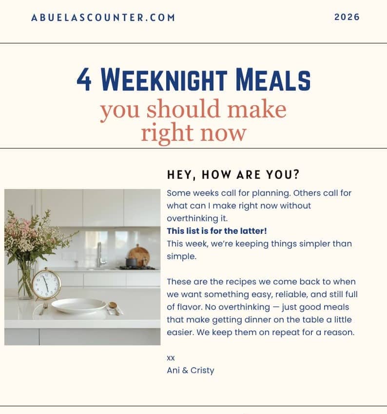 4 easy weeknight meals to make now