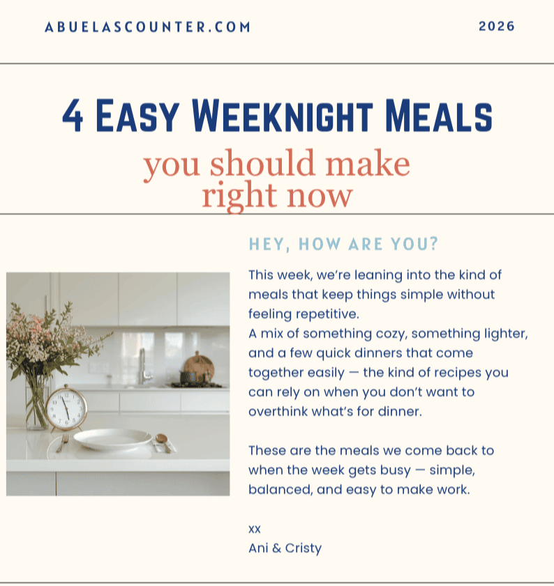 what we are making for dinner this week! 